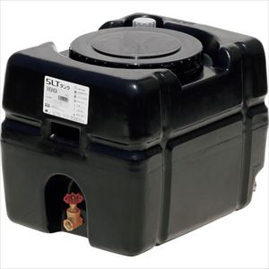■SUIKO スーパーローリータンク 100L 黒 直付けスリースバルブ25A付 SLT100BKSV25A(3147010)[法人限定]..
