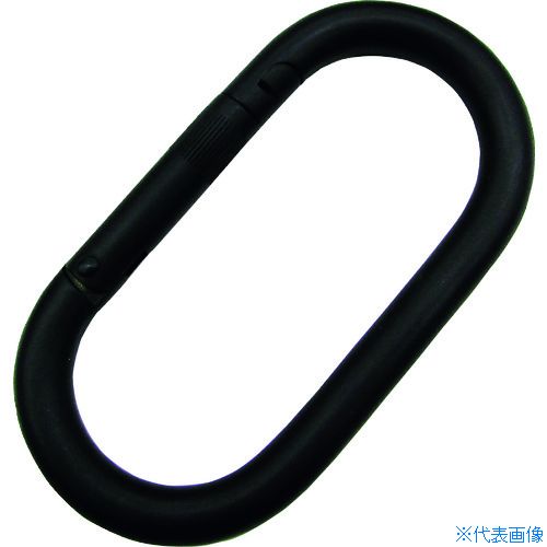 オレンジブック トラスコ中山　TRUSCO水本 ステンレス カラビナ(環なし) 黒色塗装 線径10mm長さ90mm 〔品番:K1MB〕[ 注番:3158593]特長●黒色に塗装しているので反射せず、目立ちにくいです。●スプリングフックです。●バネの力で開口部分が戻ります。用途●舞台・照明・装飾・光学機器用に。●チェーン・ワイヤー・ロープ等の連結金具として、また端末の金具のジョイントに。仕様●使用荷重(kN)：1.32●D(mm)：10●L(mm)：90●S(mm)：21●W(mm)：36●表面処理：黒色塗装（艶消し黒）仕様2材質/仕上●ステンレス(SUS304)セット内容/付属品注意●表面仕上げはロットにより多少バラつきがございます。●環境により色褪せする場合がございます。●屋外では使用しないでください。●衝撃により塗装が剥がれる場合がございます。原産国（名称）中国JANコード4982970009510本体質量153gオレンジブック トラスコ中山　TRUSCO水本 ステンレス カラビナ(環なし) 黒色塗装 線径10mm長さ90mm 〔品番:K1MB〕[注番:3158593][本体質量：153g]《包装時基本サイズ：130×80×10》〔包装時質量：153g〕分類》金物・建築資材》建築金物》荷役金具☆納期情報：メーカー取り寄品（弊社より発送）