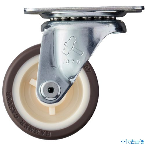 ■ハンマー 旋回式ウレタン車輪(ナイロンホイール)65mm 420GUR65(3158683)