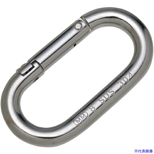 オレンジブック トラスコ中山　TRUSCO水本 オーバルキャッチ 線径6mm 長さ40mm 〔品番:A195〕[ 注番:3161896]特長●ホロネジでロックするので、不用意にフックが開くことなく安心です。用途●チェーン・ワイヤ・ロープ等の連結金具として、また端末の金具のジョイントに。仕様●使用荷重(kN)：0.98●レンチサイズ：1.5●B(mm)：15.5●D(mm)：6●L(mm)：40●S(mm)：15仕様2●六角レンチ使用材質/仕上●ステンレス(SUS304)セット内容/付属品注意原産国（名称）中国JANコード4982970305636本体質量26gオレンジブック トラスコ中山　TRUSCO水本 オーバルキャッチ 線径6mm 長さ40mm 〔品番:A195〕[注番:3161896][本体質量：26g]《包装時基本サイズ：52×28×6》〔包装時質量：26g〕分類》金物・建築資材》建築金物》荷役金具☆納期情報：メーカー取り寄品（弊社より発送）