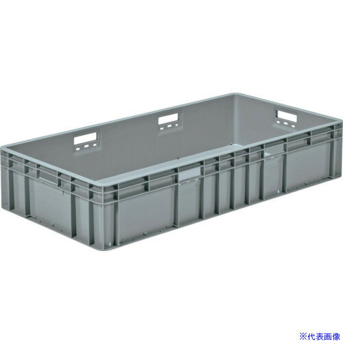■サンコー TP規格コンテナー 208101 TP492(水抜き孔有)ライトグレー 20810100GL802(3244310)[送料別途見積り][法人・事業所限定][外直送]