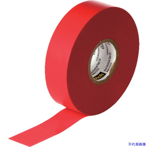 ■3M ビニールテープ 35 赤 19mmX20m 35RED(3276457)