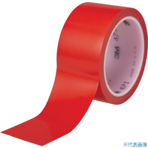 ■3M 高機能ラインテープ 471 赤 50mmX18.2m 個装 471RED50X18R(3347354)