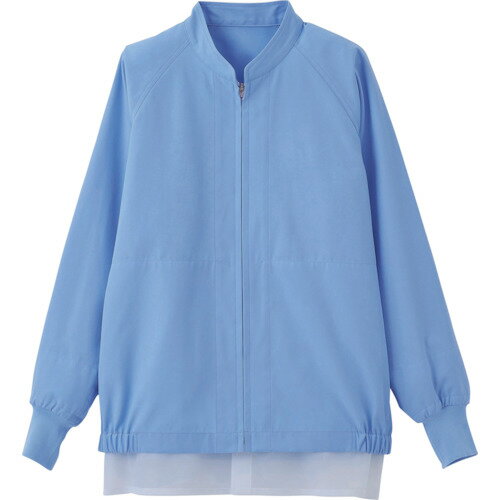 ■サンペックス 長袖ジャンパー 食品工場 白衣 衛生 サックス 6L RR219S6L(3364882)[法人限定][外直送元]