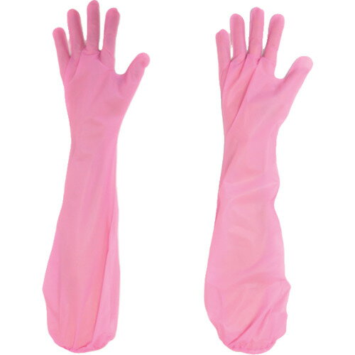 ■川西 ポリエチエンボスロング ピンク 30枚入り 2011P(3368587)×20[送料別途お見積り][法人限定][掲外..