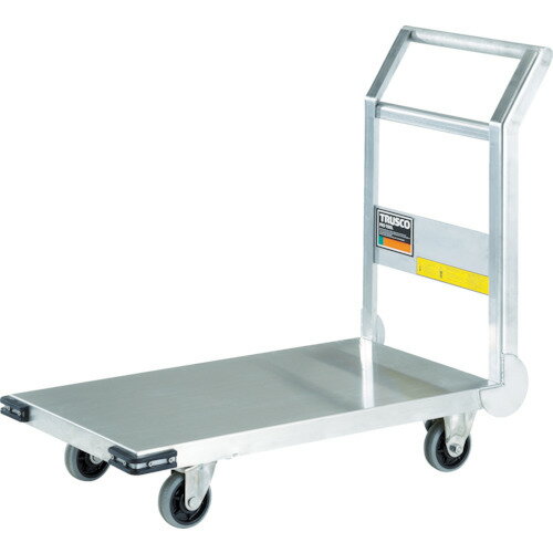 ■TRUSCO ステンレス鋼板製運搬車 固定式 800X450 SHS3(3372758)[法人限定][直送元]