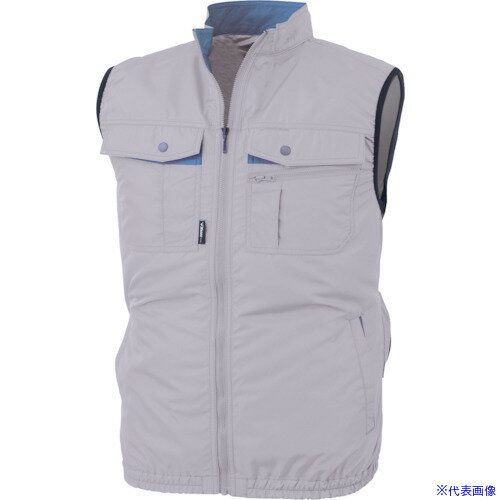 ■XEBEC 空調服テクノクリーンDEベストXE98023−22−3L シルバーグレー XE98023223L(3372949)[送料別途お見積り][法人限定][掲外取寄]