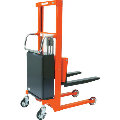 オレンジブック トラスコ中山　TRUSCOTRUSCO コゾウリフター フォーク式 H115−1235 電動昇降式 〔品番:BEND60012B〕[ 注番:3373592]特長●前車輪を大きく(φ150)し、凹凸ある路面でも操作しやすくしました。●自動充電器搭載でいつでもどこでも充電できます。（AC100V）●過負荷防止バルブ付です。●独創的な形状のメッキハンドルで自在なハンドリングです。●新構造のマストでガタつきを減少させスムーズな昇降を実現します。●見やすいバッテリー残量計付です。用途●凹凸のある場所での荷物の昇降や運搬。仕様●均等荷重(kg)：600●フォーク寸法(mm)幅×長さ：100×800●フォーク寸法(mm)スライド外幅：218〜581●最大フォーク高さ(mm)：1235●最低フォーク高さ(mm)：115●上昇時間(秒)無負荷時：14●上昇時間(秒)全負荷時：20●全高(mm)：1696●荷重中心距離(mm)：400●車輪径(mm)前輪/後輪：150/150●充電器電源：単相100V(コード長さ：2m)●充電時間：約10時間●搭載バッテリー：EB100●フォーク高さ(mm)：115〜1235●ストローク(mm)：1120●前車輪：固定ウレタンキャスター150mm2個、後車輪：自在ストッパー付ゴムキャスター150mm2個●昇降方式：バッテリー油圧式(タービン油：ISO-VG32使用)仕様2●L高さ：157mm●動力源バッテリー：EB100●動力源モーター：0.7kw●手動走行式●バッテリー残量計付●品質保証期限：1年●充電時間：約12時間材質/仕上セット内容/付属品注意●車上渡しのため、お客様での荷降ろしが必要です。重量物ですのでご注意ください。●フォークを足にかぶせた時は最低高さが上がります。●日常点検が必要な製品となりますので取扱説明書をご確認の上、点検をお願い致します。●お問い合わせが多い質問をメーカー情報に明記しております。●添付動画は同シリーズ品での参考動画となります。原産国（名称）日本JANコード4989999016161本体質量179kgオレンジブック トラスコ中山　TRUSCOTRUSCO コゾウリフター フォーク式 H115−1235 電動昇降式 〔品番:BEND60012B〕[注番:3373592][本体質量：179kg]分類》搬送機器》リフター・ハンドパレットトラック》フォーク式リフター☆納期情報：メーカー直送品（送料元払い）【法人限定＝会社名ご記入お願い致します。】 ※北海道・沖縄・離島は運賃別途商品も含む