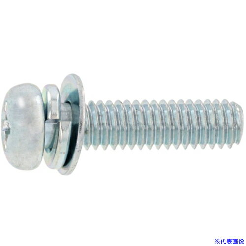 ■SUNCO 組込みねじ (+)ナベP＝4(鉄(または標準)・三価ブラック) M3×8(230本入) 100000040030008004230P(3373601)[送料別途お見積り][法人限定][掲外取寄]