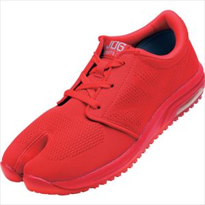 オレンジブック トラスコ中山　TRUSCOMARUGO スポーツジョグAIR 赤 24.5cm 〔品番:SPJOGAIRRD245〕[ 注番:3380230]特長●足指が使えてスポーツやトレーニングに最適な1足です用途●スポーツ●ウォーキング仕様●寸法(cm)：24.5●足幅サイズ：EEE●色：赤仕様2●ローカットタイプのエアークッション入り足袋型スニーカー。材質/仕上セット内容/付属品注意原産国（名称）中国JANコード4982841246044本体質量225gオレンジブック トラスコ中山　TRUSCOMARUGO スポーツジョグAIR 赤 24.5cm 〔品番:SPJOGAIRRD245〕[注番:3380230][本体質量：225g]分類》保護具》安全靴・作業靴》作業靴☆納期情報：メーカー取り寄品（弊社より発送）