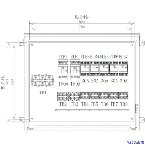 オレンジブック トラスコ中山　TRUSCOセフティー 仮設分岐盤 P−E7B 7回路(150A×2)(30A×5) 〔品番:PE7B〕[ 注番:3402949]特長●仮設分岐盤の標準型です。●大阪府の自社工場で設計、製造しています。●部分的な修正・変更から、フルオーダーまで、別作対応可です。●仕様変更例：キャビネットサイズ・材質（鉄・プラ・FRP）、塗装色（マンセル値）、ブレーカー・端子台（サイズ・個数）等用途●工事現場の電源用でメインブレーカーを設けず、接続できる回路を増やす為に。仕様●色：2.5YR6/14（マンセル値）●間口(mm)：900●奥行(mm)：200●高さ(mm)：755●有効深さ(mm)：169●木製基板寸法横×縦×板厚(mm)：820×620×15●ボディー(底面)穴寸法：300×100　2ヶ所仕様2●1次側端子台：有●2次側分岐ブレーカー(3P)：ELB3P7回路(150A×2)(30A×5)●2次側端子台：有材質/仕上●鉄セット内容/付属品●分電盤プレート●責任者氏名プレート●アースバー注意原産国（名称）日本JANコード本体質量42kgオレンジブック トラスコ中山　TRUSCOセフティー 仮設分岐盤 P−E7B 7回路(150A×2)(30A×5) 〔品番:PE7B〕[注番:3402949][本体質量：42kg]分類》電子機器》電設配線部品》配電盤・筐体☆納期情報：オレンジブック掲載以外でメーカー直送品（送料元払い）【法人限定＝会社名ご記入お願い致します。】※北海道・沖縄・離島は運賃別途商品も含む