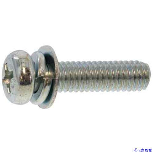 ■SUNCO 組込みねじ (+)ナベP＝4 薄板用(鉄(または標準)・三価ホワイト) M5×10(110本入) 1000U004005001..