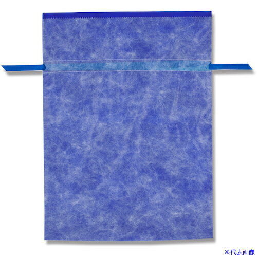 ■HEIKO 不織布製巾着袋 Fバッグ Wシャンテタイプ 無地ネイビー LL 5枚入り 008739963(3424833)