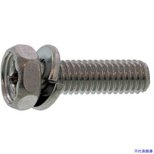 ■SUNCO 組込みねじ (+)アプセットP＝2(鉄(または標準)・クロメート) M6×25(60本入) 10000102006002500260P(3431358)[送料別途お見積り][法人限定][掲外取寄]