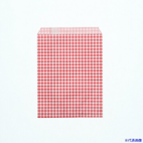 ■HEIKO 平袋 柄小袋 Rタイプ ギンガムミニ 赤 R−70 200枚入り 006521205(3432665)