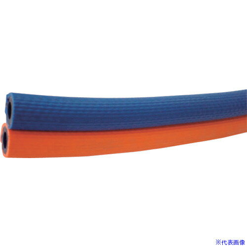 ■弘進ゴム ツインホース オレンジ 8×8 100m THO88100(3493735)[送料別途お見積り][法人限定][外直送]