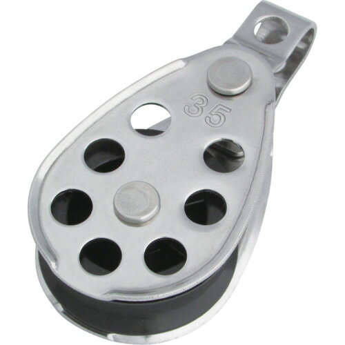 ■水本 滑車 ステンレス プーリーブロック 使用ロープ径Φ8〜10mm 基本使用荷重0.05t B1426(3514650)