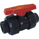 ■エスロン 塩ビ製ボールバルブ ねじ式 本体PVC OリングEPDM 15 長さ97mm×高さ75mm BV15NX(3514901)