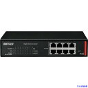 ■BUFFALO 法人向け Giga対応 PoE Layer2 スマートLiteスイッチ 8ポート BSGSL2008P(3527835)
