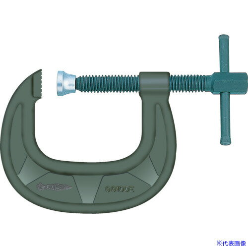 ■スーパー シャコ万力(C型)強力ワイドタイプ 50mm メタリックグレー焼付塗装 CC50E(3528294)