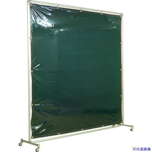 ■吉野 遮光フェンスアルミパイプ 2×2 単体キャスター グリーン YS22SCG(3528880)