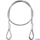 ■緑十字 ステンレスカットワイヤー ワイヤー305BR 両端リング加工 3.0mmΦ×500mm リング内径15mm 2本1組 197111(3538805)[...