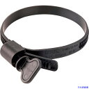 ■HCL 樹脂製ホースバンド Ezyclamp 手締めタイプ 締付径25.0〜125.0mm ナイロン66 PWD13125WGPA66BK(3560829)