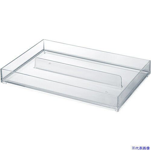 ■吉川国工業所 CB-T20 cobaco ストレージトレー(L)2分割 Cr 222707(3592036)[送料別途お見積り][法人限定][掲外取寄]