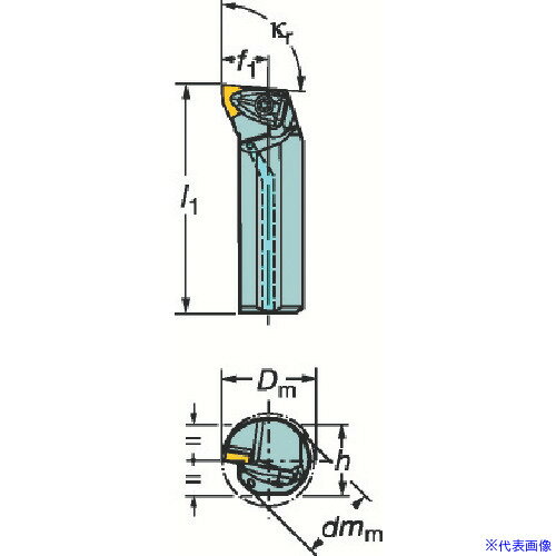 ■SANDVIK コロターンRC ネガチップ用ボーリングバイト(410) A40TDWLNR06(3593100)[送料別途お見積り][法人限定][掲外取寄]