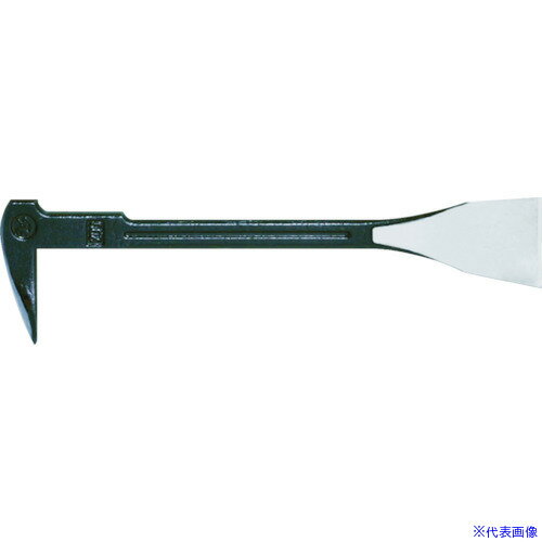 オレンジブック トラスコ中山　TRUSCOモクバ印 三徳バール(平) 250mm (ブリスターパック入り) 〔品番:C6250〕[ 注番:3601951]特長●釘抜き・ハンマー・スクレーパーと1つの工具で3種に使用できます。●尾部先端が薄く、狭いすき間にも食い込みます。用途●リフォーム・補修作業に。●釘抜き、スクレーパー、ハガシ作業に。●石膏ボードやサイデイング等の持ち上げ作業。●フローリングの幅寄せ作業。仕様●全長(mm)：250●尾部幅(mm)：45●タイプ：平仕様2●平形材質/仕上●機械構造用炭素鋼セット内容/付属品注意原産国（名称）日本JANコード4960408008625本体質量250gオレンジブック トラスコ中山　TRUSCOモクバ印 三徳バール(平) 250mm (ブリスターパック入り) 〔品番:C6250〕[注番:3601951][本体質量：250g]《包装時基本サイズ：297×77×34》〔包装時質量：276g〕分類》手作業工具》ハンマー・刻印・ポンチ》バール☆納期情報：仕入れ先通常在庫品 (欠品の場合有り)