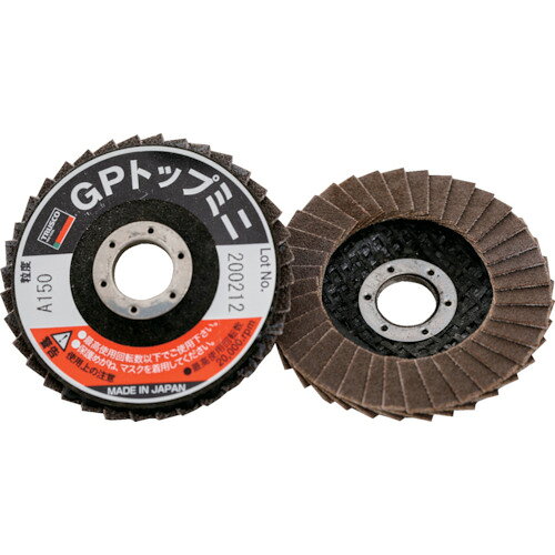 ■TRUSCO GPトップミニ Φ50X穴径10.0mm #100 (5枚入) GP5010A100(3609707)