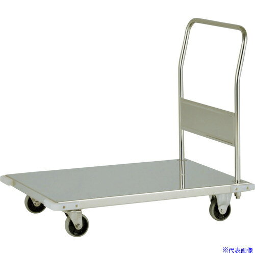 ■テックサス ステンレス台車 750X450 SUSφ100ウレタン車 LD7545D(3612172)[法人・事業所限定][外直送元]