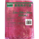 ■TRUSCO 小型ポリ袋 縦300X横200Xt0.05 赤 (200枚入) A2030R(3620751)(3)