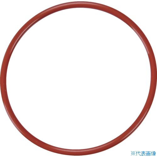 ■TRUSCO Oリング 4C P−75(2個入) 赤シリコンゴム(運動用・固定用) T4CP75(3622717)