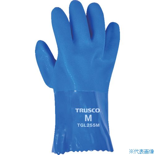 オレンジブック トラスコ中山　TRUSCOTRUSCO 耐油ビニール手袋1.2mm厚 Mサイズ 右手用 10枚入 〔品番:TGL255M10R〕[ 注番:3623069]特長●手によくなじみ、長時間作業にも疲れにくいタイプです。●耐油性、グリップ性に優れます。●油作業、機械などハードな作業に適しています。用途●水産・水産加工業。●建築、土木、農作業。●機械工業、鋼鉄業。仕様●色：ブルー●サイズ：M●全長(cm)：25.5●手のひら周り(cm)：21.5●中指長さ(cm)：7.0●厚さ(mm)：1.2●タイプ：右手仕様2●裏布付●抗菌防臭加工材質/仕上●表:塩化ビニール（PVC）●裏:綿（シームレス）セット内容/付属品注意●提供不可：chemSHERPA、SDS、ミルシート原産国（名称）中国JANコード4550414108480本体質量65gオレンジブック トラスコ中山　TRUSCOTRUSCO 耐油ビニール手袋1.2mm厚 Mサイズ 右手用 10枚入 〔品番:TGL255M10R〕[注番:3623069][本体質量：65g]《包装時基本サイズ：320×150×20》〔包装時質量：135g〕分類》保護具》作業手袋》ビニール手袋☆納期情報：仕入れ先通常在庫品 (欠品の場合有り)