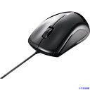 ■BUFFALO 有線レーザー式マウス 静音/3ボタン ブラック BSMLU100BK(3628368)(2)