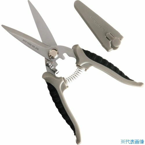 ■ベストツール SBS ステンレス製万能鋏 マルチョキ・ロング 安全キャップ付 S503N(...