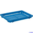 ■SANKO pla 559555 ワイドバスケット ハーフ B ブルー 55955(3643560)