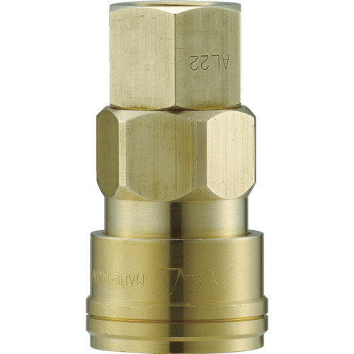 Air Tools - ■ナック クイックカップリング AL40型 真鍮製 オネジ取付用ソケット R1 CAL48SF2(3643603)[送料別途お見積り][法人限定][メーカー取寄]
