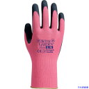 ■トワロン 天然ゴム背抜き手袋 WithGardenフローラ ローズピンク 8/M W315M(3644699)