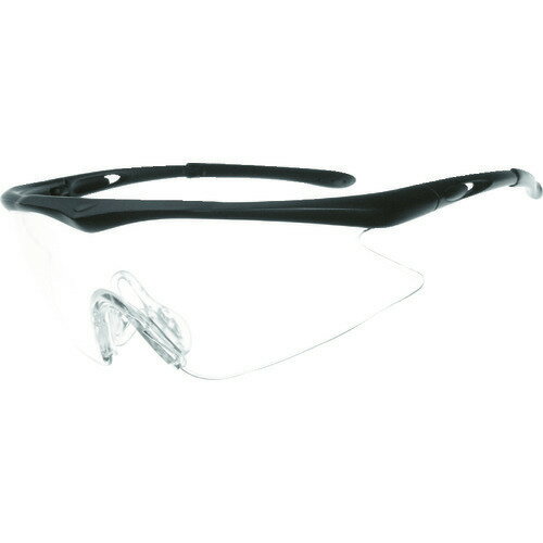 ■TRUSCO 一眼型安全メガネ フレームブラック レンズクリア TSG1856TM(3658279)