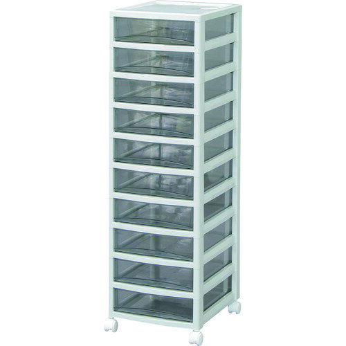 ■IRIS 245505 オフィスチェスト中10段 OCE-1000R OCE1000R(3659712)[送料別途お見積り][法人限定]