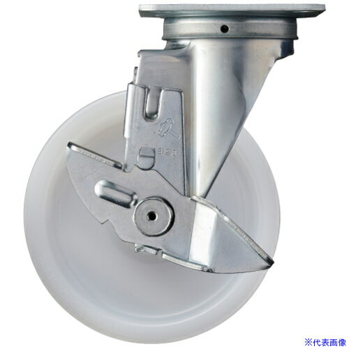■ハンマー 旋回式ナイロン車輪 150mm ストッパー付 413SN150(3670431)