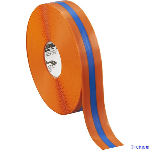 ■IWATA 屋内用ラインテープ ラインプロ (橙/青ライン)50×30M LP1530(3680696)[法人限定][外直送元]