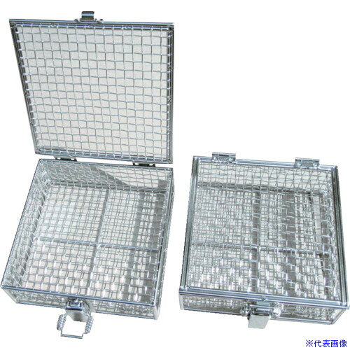 オレンジブック トラスコ中山　TRUSCOオオモリ 蝶番蓋付バスケット中 150×150×100 〔品番:OM105451〕[ 注番:3687758]特長●フタが固定できる便利な洗浄カゴです。用途●洗浄業務に。仕様●外形寸法(mm)幅：150●外形寸法(mm)奥行：150●外形寸法(mm)高さ：100●有効内寸(mm)幅：140●有効内寸(mm)奥行：140●有効内寸(mm)高さ：90●線径網(mm)：0.8仕様2●4メッシュ、5．5mm目材質/仕上●ステンレス（SUS304）セット内容/付属品注意原産国（名称）日本JANコード4582219991929本体質量0.6kgオレンジブック トラスコ中山　TRUSCOオオモリ 蝶番蓋付バスケット中 150×150×100 〔品番:OM105451〕[注番:3687758][本体質量：0.6kg]《包装時基本サイズ：180×180×130》〔包装時質量：1kg〕分類》研究用品》ボトル・容器》カゴ☆納期情報：仕入れ先通常在庫品 (欠品の場合有り)