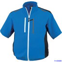 ■XEBEC 空調服制電半袖ブルゾンXE98027−40−5L ブルー XE98027405L(3688845)