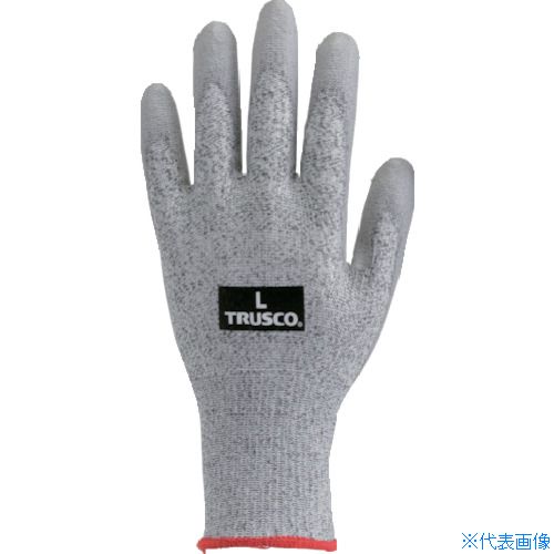 オレンジブック トラスコ中山　TRUSCOTRUSCO 耐切創片手手袋 PU #5 L 左用 〔品番:TCRG5PULLT〕[ 注番:3692641]特長●長繊維であるため、アラミド繊維と比較し、発塵性は極めて低く抑えられています。●超高強度ポリエチレン長繊維にガラス繊維を織り込むことでさらに強度を持たせ、EN388(2003)に準拠した試験でカットレベル5を実現した薄手の手袋です。●ポリウレタンをコーティングすることですべり止め効果を持たせています。●ガラス繊維を使用することで、より耐切創性を持たせています。●アラミド繊維と比較し、耐候性があります。用途●鉄鋼・機械・プレスなどの切創の危険がある作業。仕様●色：グレー●サイズ：L●全長(cm)：23.5●手のひら周り(cm)：18.5●中指長さ(cm)：8.0●厚さ(mm)：1.4●ゲージ数：13●EN388 2016規格：4X42B●EN388 2003規格：4543●タイプ：左手●リストカラー：レッド●すべり止め：あり●耐切創レベル：XB●タイプ：左手仕様2●13ゲージ編●2.5本編●EN388規格：耐摩耗レベル4、耐切創レベル5、耐引裂レベル4、耐突刺レベル3材質/仕上●繊維部:超高強度ポリエチレン繊維、ポリウレタン繊維、ガラス繊維●すべり止め部:ポリウレタン樹脂セット内容/付属品注意●提供不可：chemSHERPA、SDS、ミルシート原産国（名称）中国JANコード4550414109494本体質量32gオレンジブック トラスコ中山　TRUSCOTRUSCO 耐切創片手手袋 PU #5 L 左用 〔品番:TCRG5PULLT〕[注番:3692641][本体質量：32g]《包装時基本サイズ：250×130×5》〔包装時質量：32g〕分類》保護具》作業手袋》耐切創手袋☆納期情報：仕入れ先通常在庫品 (欠品の場合有り)