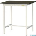 ■ヤマテック LABシリーズ実験用ラボテーブル 固定式 指紋レスメラミン天板 W900×D750×H950 ブラウン/シルキーホワイト SLMH975BRW(3...