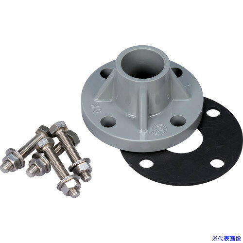 ■日本フイルター EGLE-8-C用オプション 「入口 TS-PVCフランジ 40A ASSY」 (フランジ・ボルト・ナット・パッキン) F0720091090(3695767)[送料別途お見積り][法人限定][外直送]