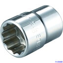 ■TONE ソケット(インチ) (12角) 吋目 1 1/8inch 全長43.5mm 4DB36(3696341)